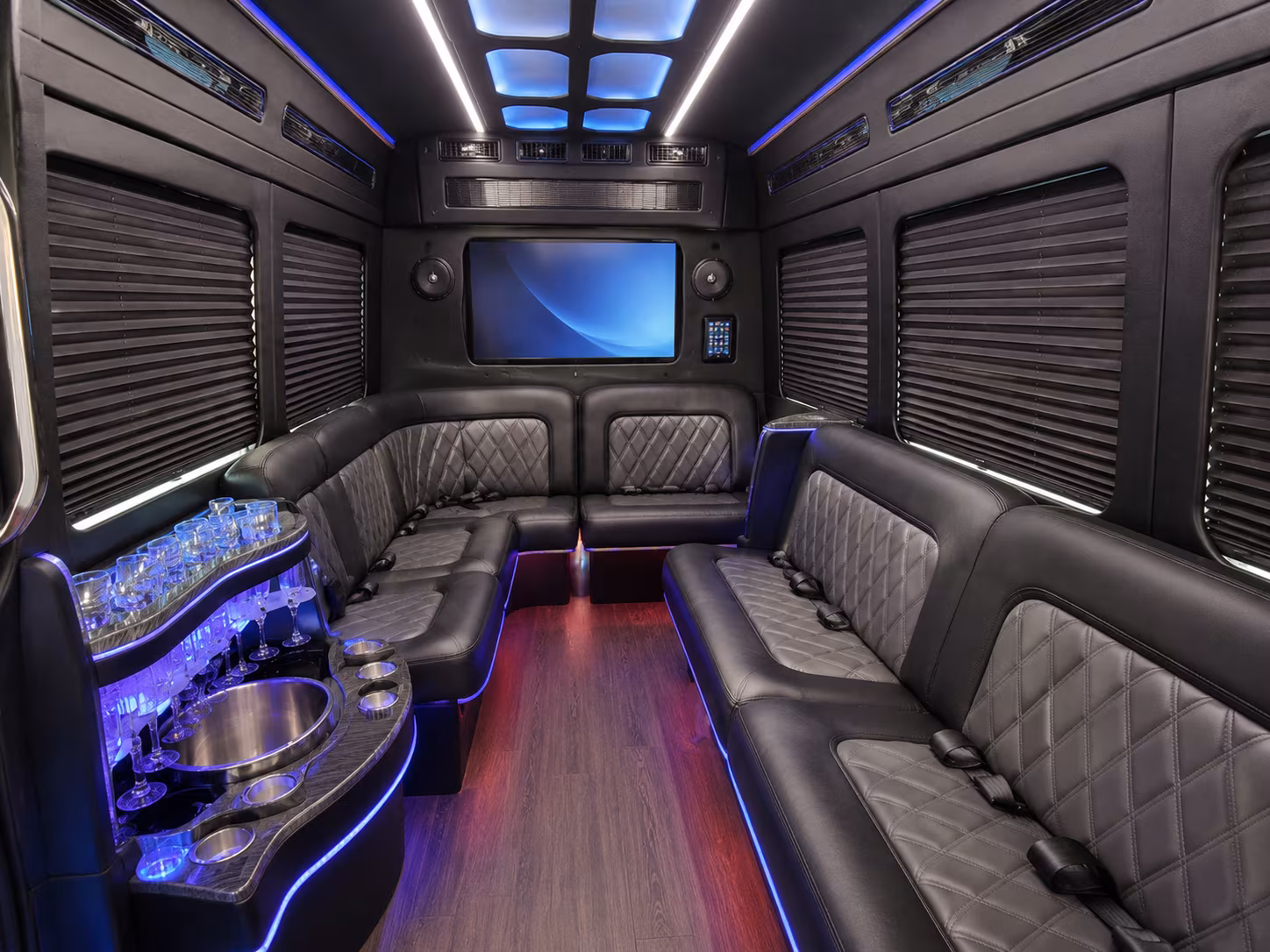 escondido party bus interior